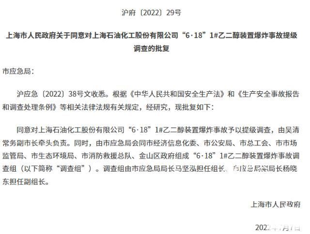 上海对“6·18”爆炸事故提级调查 上海"11·15"特大火灾事故