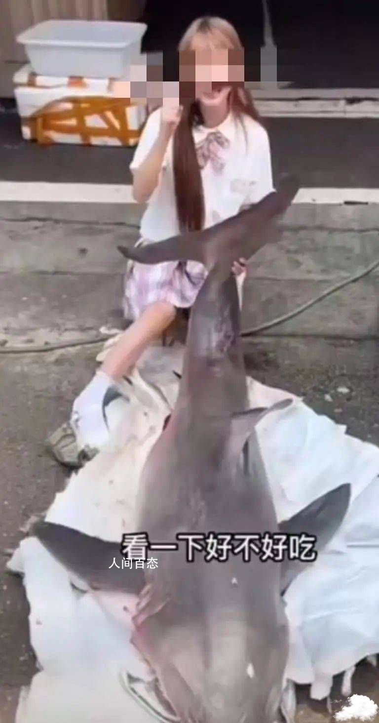 女网红食用的大白鲨来源查清 为福建沿海地区相关人员已被警方控制