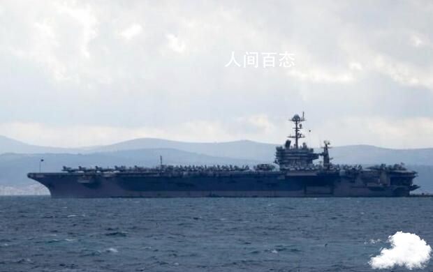 美军证实航母舰载机被大风吹入海里 目前已被打捞出海 美国航空母舰被台风吹沉